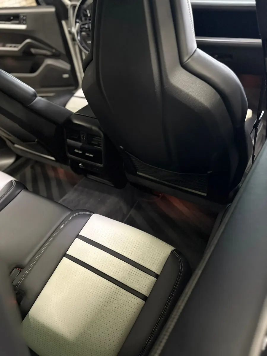 Rear seat after an interior clean by BrightRide